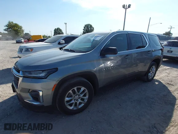 ✅ 2023 Chevrolet Traverse LS • VIN: 1GNERFKW3PJ270299 • Лот: 43246282. Опубліковано раніше на IAAI з пробігом 85 332 миль. Безкоштовний доступ до архіву аукціонних продажів зі США та докладний звіт про історію автомобіля на DreamBid. Зображення 2.