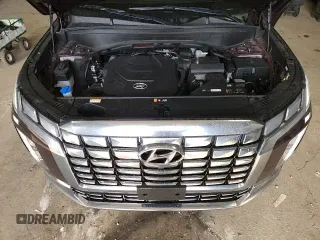 ✅ 2024 Hyundai Palisade Calligraphy • VIN: KM8R7DGE8RU651244 • Lot: 81981005. Listed on Copart with 26,761 mi. Free auction sales archive from the USA and detailed vehicle history report at DreamBid. Image 14.