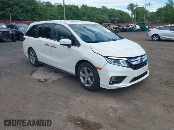 ✅ 2018 Honda Odyssey EX-L • VIN: 5FNRL6H7XJB064438 • Лот: 45214084. Опубліковано раніше на IAAI з пробігом 110 949 миль. Безкоштовний доступ до архіву аукціонних продажів зі США та докладний звіт про історію автомобіля на DreamBid. Зображення 1.