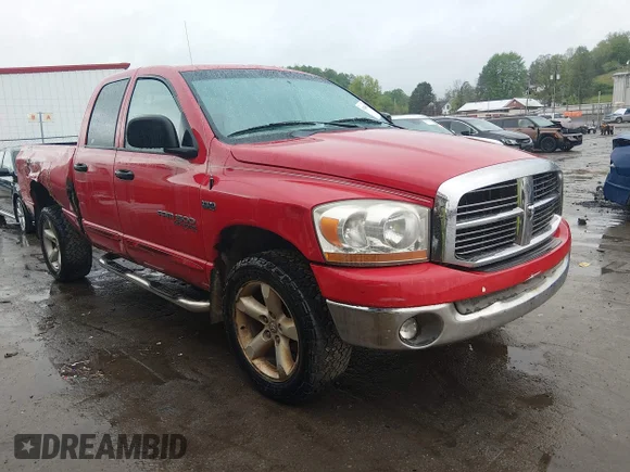 ✅ 2006 Dodge 1500 Laramie • VIN: 1D7HU18236S586196 • Lot: 44928653. Listed on IAAI with 138,650 mi. Free auction sales archive from the USA and detailed vehicle history report at DreamBid. Image 1.