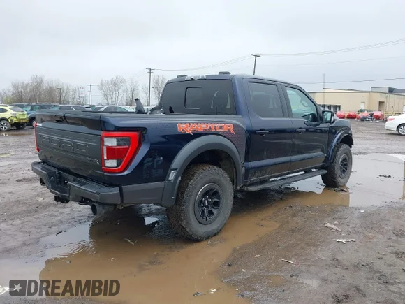 ✅ 2022 Ford F-150 Raptor • VIN: 1FTFW1RG3NFA87590 • Lot: 44808363. Listed on IAAI with 27,823 mi. Free auction sales archive from the USA and detailed vehicle history report at DreamBid. Image 4.