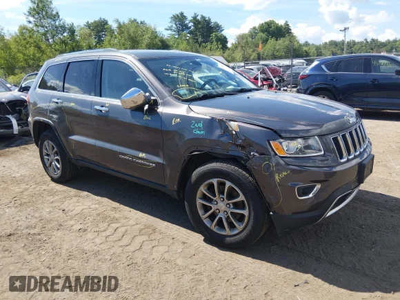 ✅ 2016 Jeep Grand Cherokee Limited • VIN: 1C4RJFBG0GC495942 • Lot: 45375392. Listed on IAAI with 178,572 mi. Free auction sales archive from the USA and detailed vehicle history report at DreamBid. Image 1.