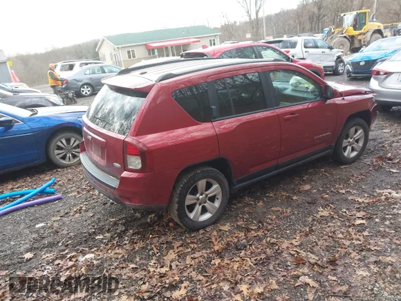 ✅ 2016 Jeep Compass High Altitude • VIN: 1C4NJDEB0GD779584 • Lot: 41209135. Wystawiony na IAAI z przebiegiem 143 624 mil. Bezpłatny archiwum sprzedaży aukcyjnych z USA i szczegółowy raport historii pojazdu na DreamBid. Zdjęcie 4.