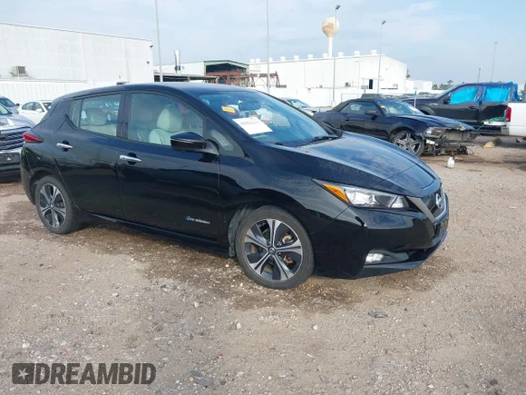 ✅ 2018 Nissan LEAF SL • VIN: 1N4AZ1CPXJC317203 • Лот: 44088280. Опубликован ранее на IAAI с пробегом 64 357 миль. Бесплатный доступ к архиву аукционных продаж из США и подробный отчёт об истории автомобиля на DreamBid. Изображение 1.