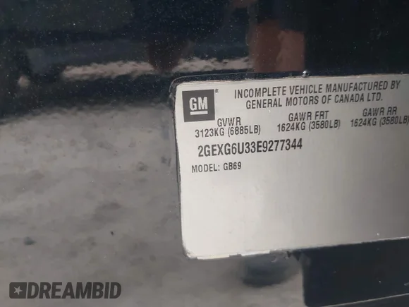 ✅ 2014 Cadillac XTS Stretch Livery • VIN: 2GEXG6U33E9277344 • Lot: 43407905. Wystawiony na IAAI z przebiegiem 58 700 mil. Bezpłatny archiwum sprzedaży aukcyjnych z USA i szczegółowy raport historii pojazdu na DreamBid. Zdjęcie 9.
