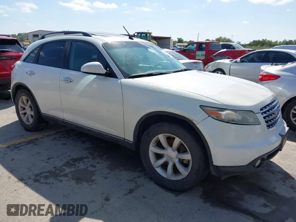 ✅ 2005 Infiniti FX • VIN: JNRAS08W45X220165 • Lot: 44709111. Listed on IAAI with 115,605 mi. Free auction sales archive from the USA and detailed vehicle history report at DreamBid. Image 1.