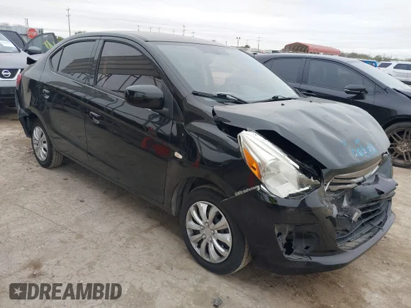 ✅ 2017 Mitsubishi Mirage ES • VIN: ML32F3FJ4HHF08144 • Лот: 41235182. Опубліковано раніше на IAAI з пробігом 67 253 миль. Безкоштовний доступ до архіву аукціонних продажів зі США та докладний звіт про історію автомобіля на DreamBid. Зображення 1.