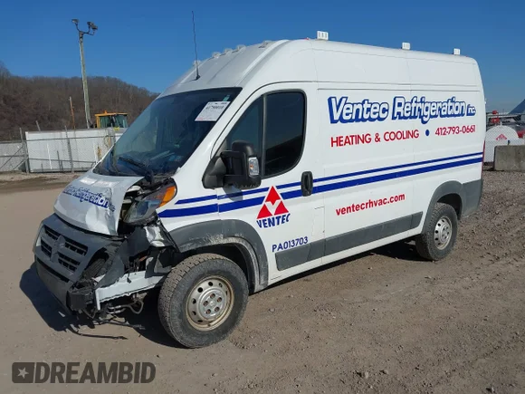 ✅ 2016 Ram ProMaster Cargo • VIN: 3C6TRVBG3GE102198 • Lot: 41790010. Wystawiony na IAAI z przebiegiem 131 560 mil. Bezpłatny archiwum sprzedaży aukcyjnych z USA i szczegółowy raport historii pojazdu na DreamBid. Zdjęcie 2.