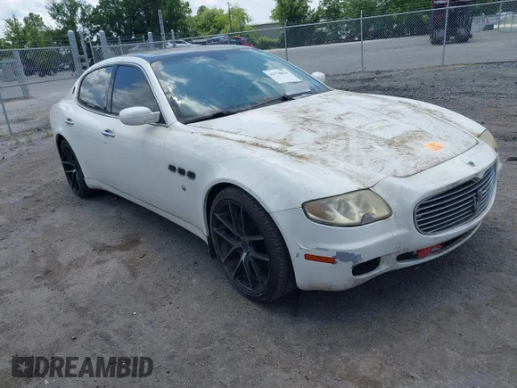 ✅ 2007 Maserati Quattroporte • VIN: ZAMFE39A070029559 • Lot: 42778810. Wystawiony na IAAI z przebiegiem 109 907 mil. Bezpłatny archiwum sprzedaży aukcyjnych z USA i szczegółowy raport historii pojazdu na DreamBid. Zdjęcie 1.