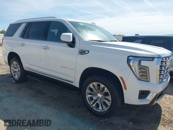 ✅ 2025 GMC Yukon Denali • VIN: 1GKS1DRL1SR226030 • Lot: 44644174. Listed on IAAI with 16,508 mi. Free auction sales archive from the USA and detailed vehicle history report at DreamBid. Image 1.
