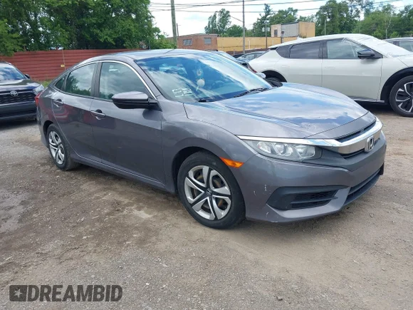 ✅ 2018 Honda Civic LX • VIN: 19XFC2F52JE030254 • Лот: 45379861. Опубликован ранее на IAAI с пробегом 73 604 миль. Бесплатный доступ к архиву аукционных продаж из США и подробный отчёт об истории автомобиля на DreamBid. Изображение 1.