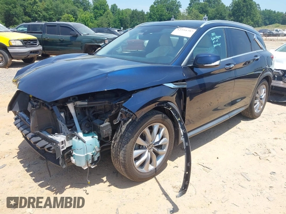 ✅ 2020 Infiniti QX50 Essential • VIN: 3PCAJ5M12LF101936 • Lot: 42594787. Wystawiony na IAAI z przebiegiem 38 291 mil. Bezpłatny archiwum sprzedaży aukcyjnych z USA i szczegółowy raport historii pojazdu na DreamBid. Zdjęcie 2.