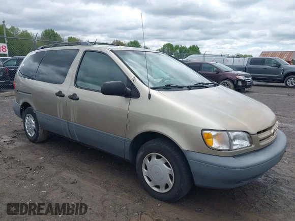 ✅ 2000 Toyota Sienna LE • VIN: 4T3ZF13C8YU209561 • Lot: 45115558. Wystawiony na IAAI z przebiegiem 268 566 mil. Bezpłatny archiwum sprzedaży aukcyjnych z USA i szczegółowy raport historii pojazdu na DreamBid. Zdjęcie 1.