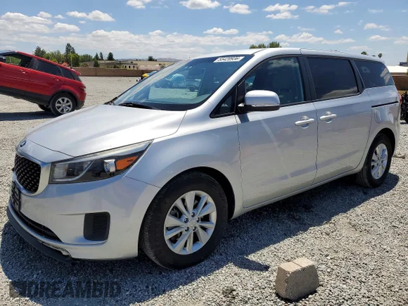 ✅ 2018 Kia Sedona LX • VIN: KNDMB5C15J6396616 • Lot: 55420936. Listed on Copart with 92,674 mi. Free auction sales archive from the USA and detailed vehicle history report at DreamBid. Image 1.