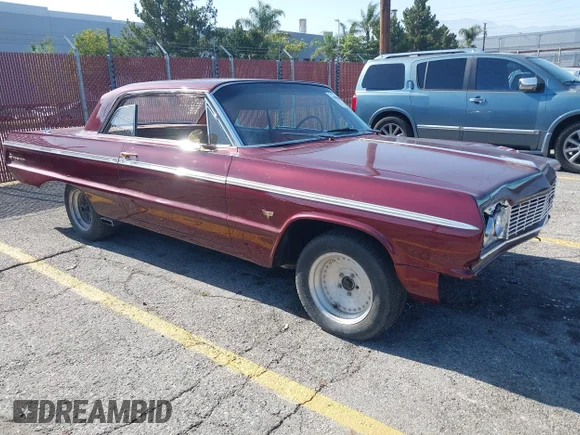 ✅ 1964 Chevrolet Impala • VIN: 41847J152077 • Лот: 44980068. Опубліковано раніше на IAAI з пробігом Не вказано. Безкоштовний доступ до архіву аукціонних продажів зі США та докладний звіт про історію автомобіля на DreamBid. Зображення 1.