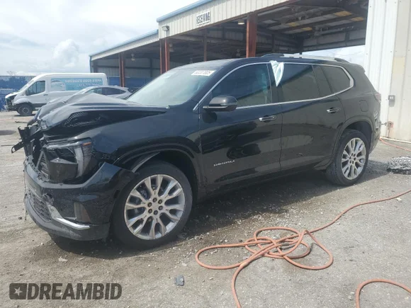 ✅ 2025 GMC Acadia FWD Denali • VIN: 1GKENLRS7SJ178938 • Lot: 63207005. Wystawiony na Copart z przebiegiem 3 848 mil. Bezpłatny archiwum sprzedaży aukcyjnych z USA i szczegółowy raport historii pojazdu na DreamBid. Zdjęcie 1.