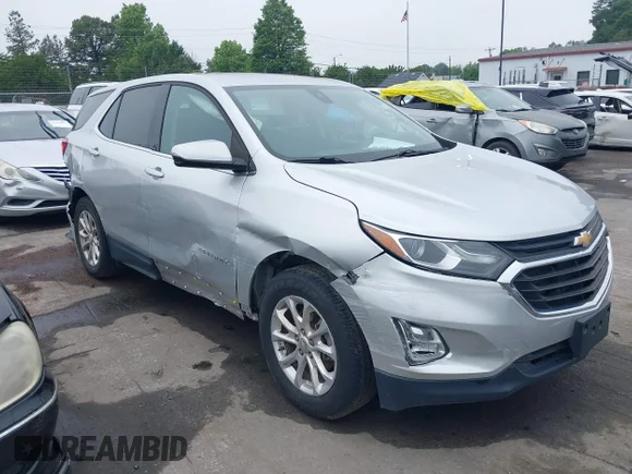 ✅ 2019 Chevrolet Equinox LT • VIN: 3GNAXJEV7KS645970 • Lot: 45123136. Listed on IAAI with 87,098 mi. Free auction sales archive from the USA and detailed vehicle history report at DreamBid. Image 1.