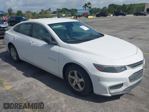 ✅ 2016 Chevrolet Malibu LS • VIN: 1G1ZC5ST6GF299271 • Lot: 44818890. Listed on IAAI with 79,543 mi. Free auction sales archive from the USA and detailed vehicle history report at DreamBid. Image 1.