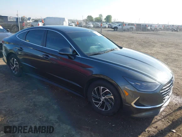 ✅ 2023 Hyundai Sonata Blue • VIN: KMHL24JJ0PA080633 • Lot: 44728724. Listed on IAAI with 96,384 mi. Free auction sales archive from the USA and detailed vehicle history report at DreamBid. Image 1.
