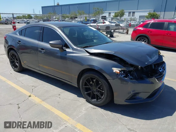 ✅ 2016 Mazda 6 i Sport • VIN: JM1GJ1U50G1486577 • Лот: 45116660. Опубліковано раніше на IAAI з пробігом 104 325 миль. Безкоштовний доступ до архіву аукціонних продажів зі США та докладний звіт про історію автомобіля на DreamBid. Зображення 1.