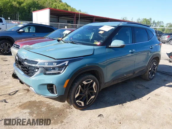 ✅ 2024 Kia Seltos SX • VIN: KNDETCA70R7536929 • Lot: 45070929. Wystawiony na IAAI z przebiegiem 75 733 mil. Bezpłatny archiwum sprzedaży aukcyjnych z USA i szczegółowy raport historii pojazdu na DreamBid. Zdjęcie 2.