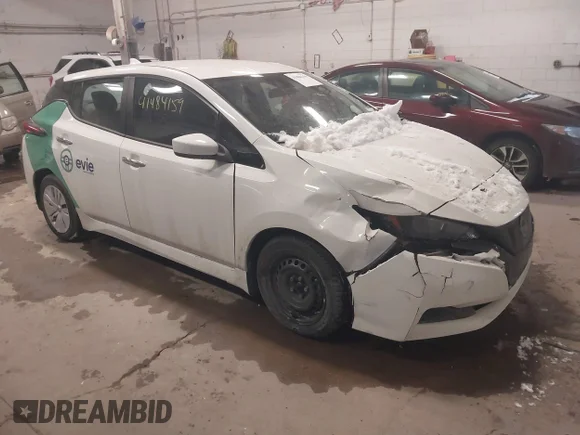 ✅ 2023 Nissan LEAF S • VIN: 1N4AZ1BV3PC559761 • Lot: 41484159. Wystawiony na IAAI z przebiegiem 12 335 mil. Bezpłatny archiwum sprzedaży aukcyjnych z USA i szczegółowy raport historii pojazdu na DreamBid. Zdjęcie 1.
