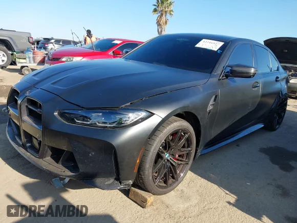 ✅ 2023 BMW M3 Competition xDrive • VIN: WBS43AY07PFN72086 • Лот: 42216927. Опубликован ранее на IAAI с пробегом 35 743 миль. Бесплатный доступ к архиву аукционных продаж из США и подробный отчёт об истории автомобиля на DreamBid. Изображение 2.