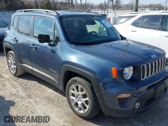 ✅ 2021 Jeep Renegade Latitude • VIN: ZACNJCBB7MPM24842 • Лот: 44721629. Опубликован ранее на IAAI с пробегом 37 613 миль. Бесплатный доступ к архиву аукционных продаж из США и подробный отчёт об истории автомобиля на DreamBid. Изображение 1.