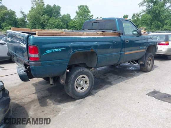 ✅ 1998 Dodge 1500 • VIN: 1B7HF16Y3WS755905 • Lot: 42492353. Listed on IAAI with 142,102 mi. Free auction sales archive from the USA and detailed vehicle history report at DreamBid. Image 4.