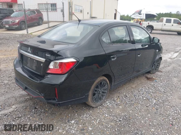 ✅ 2024 Mitsubishi Mirage ES • VIN: ML32FUFJ0RHF14627 • Lot: 45083913. Listed on IAAI with 15,788 mi. Free auction sales archive from the USA and detailed vehicle history report at DreamBid. Image 4.