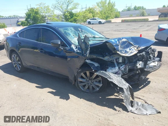 ✅ 2018 Mazda 6 Grand Touring Reserve • VIN: JM1GL1WY5J1309872 • Лот: 45094920. Опубліковано раніше на IAAI з пробігом 87 256 миль. Безкоштовний доступ до архіву аукціонних продажів зі США та докладний звіт про історію автомобіля на DreamBid. Зображення 1.