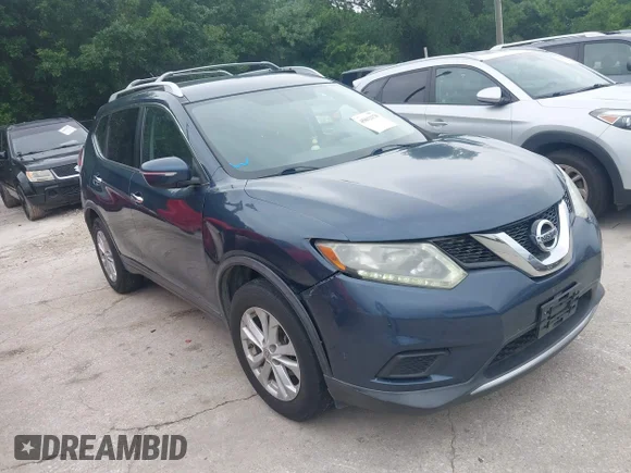 ✅ 2015 Nissan Rogue S • VIN: KNMAT2MT4FP522111 • Lot: 45012178. Listed on IAAI with 231,698 mi. Free auction sales archive from the USA and detailed vehicle history report at DreamBid. Image 1.