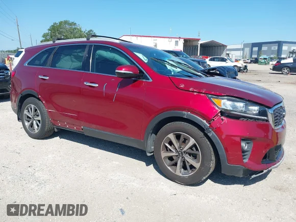✅ 2019 Kia Sorento EX Sport • VIN: 5XYPH4A50KG464007 • Lot: 41999034. Listed on IAAI with 157,571 mi. Free auction sales archive from the USA and detailed vehicle history report at DreamBid. Image 1.
