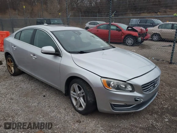 ✅ 2015 Volvo S60 T5 Premier • VIN: YV1612TK1F2363155 • Lot: 44468517. Listed on IAAI with 164,249 mi. Free auction sales archive from the USA and detailed vehicle history report at DreamBid. Image 1.