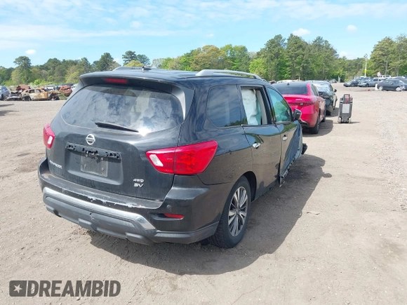 ✅ 2017 Nissan Pathfinder SV • VIN: 5N1DR2MM2HC624727 • Lot: 45132721. Listed on IAAI with 149,202 mi. Free auction sales archive from the USA and detailed vehicle history report at DreamBid. Image 4.