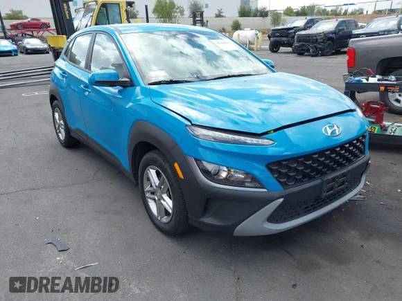 ✅ 2022 Hyundai Kona SE • VIN: KM8K22AB9NU877676 • Lot: 45209684. Wystawiony na IAAI z przebiegiem 43 623 mil. Bezpłatny archiwum sprzedaży aukcyjnych z USA i szczegółowy raport historii pojazdu na DreamBid. Zdjęcie 1.