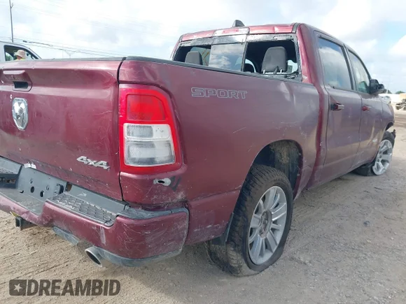 ✅ 2023 Ram 1500 Big Horn • VIN: 1C6SRFFT4PN541429 • Lot: 42593919. Listed on IAAI with 55,487 mi. Free auction sales archive from the USA and detailed vehicle history report at DreamBid. Image 4.