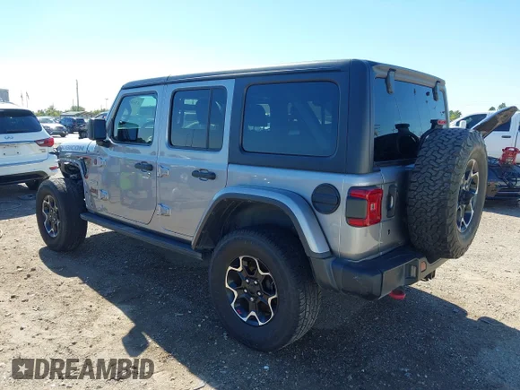 ✅ 2020 Jeep Wrangler Unlimited Rubicon • VIN: 1C4HJXFN0LW265613 • Lot: 43580560. Wystawiony na IAAI z przebiegiem 84 883 mil. Bezpłatny archiwum sprzedaży aukcyjnych z USA i szczegółowy raport historii pojazdu na DreamBid. Zdjęcie 3.