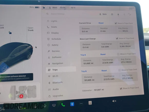 ✅ 2021 Tesla Model 3 Long Range • VIN: 5YJ3E1EBXMF055867 • Лот: 43161723. Опубликован ранее на IAAI с пробегом 101 697 миль. Бесплатный доступ к архиву аукционных продаж из США и подробный отчёт об истории автомобиля на DreamBid. Изображение 7.