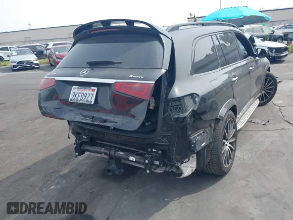 ✅ 2022 Mercedes-Benz GLS 580 • VIN: 4JGFF8GE6NA831248 • Lot: 44751152. Wystawiony na IAAI z przebiegiem 38 374 mil. Bezpłatny archiwum sprzedaży aukcyjnych z USA i szczegółowy raport historii pojazdu na DreamBid. Zdjęcie 4.