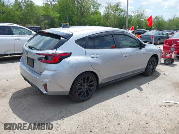 ✅ 2024 Subaru Impreza RS • VIN: JF1GUHHC7R8895166 • Lot: 45118512. Wystawiony na IAAI z przebiegiem 15 185 mil. Bezpłatny archiwum sprzedaży aukcyjnych z USA i szczegółowy raport historii pojazdu na DreamBid. Zdjęcie 4.