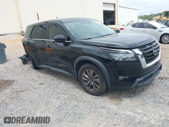 ✅ 2023 Nissan Pathfinder S • VIN: 5N1DR3AA4PC256548 • Lot: 45160378. Listed on IAAI with 39,359 mi. Free auction sales archive from the USA and detailed vehicle history report at DreamBid. Image 1.