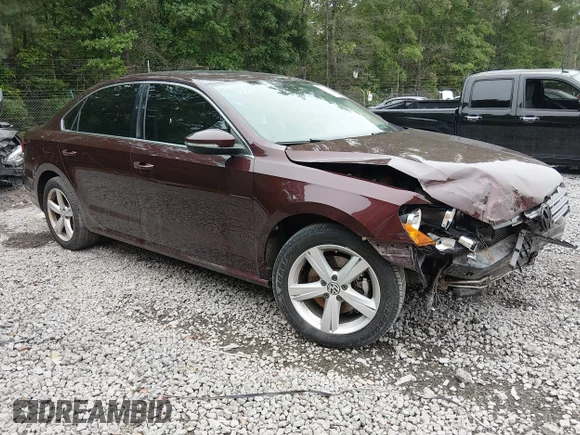 ✅ 2012 Volkswagen Passat SE • VIN: 1VWBN7A35CC096106 • Лот: 44965181. Опубліковано раніше на IAAI з пробігом 92 529 миль. Безкоштовний доступ до архіву аукціонних продажів зі США та докладний звіт про історію автомобіля на DreamBid. Зображення 1.