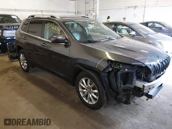 ✅ 2015 Jeep Cherokee Limited • VIN: 1C4PJMDS4FW646114 • Lot: 45310098. Listed on IAAI with 96,871 mi. Free auction sales archive from the USA and detailed vehicle history report at DreamBid. Image 1.
