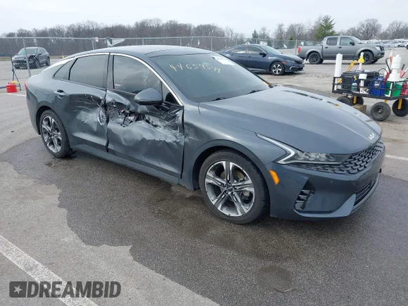 ✅ 2023 Kia K5 EX • VIN: 5XXG34J28PG221836 • Lot: 44659549. Listed on IAAI with 60,266 mi. Free auction sales archive from the USA and detailed vehicle history report at DreamBid. Image 1.