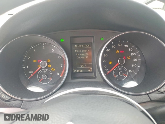 ✅ 2013 Volkswagen Golf • VIN: WVWDB7AJ2DW130490 • Lot: 51888546. Wystawiony na Copart z przebiegiem 114 968 mil. Bezpłatny archiwum sprzedaży aukcyjnych z USA i szczegółowy raport historii pojazdu na DreamBid. Zdjęcie 9.