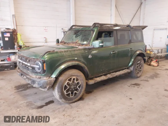 ✅ 2024 Ford Bronco Outer Banks • VIN: 1FMDE8BH3RLB38272 • Лот: 42307911. Опубліковано раніше на IAAI з пробігом Не вказано. Безкоштовний доступ до архіву аукціонних продажів зі США та докладний звіт про історію автомобіля на DreamBid. Зображення 2.