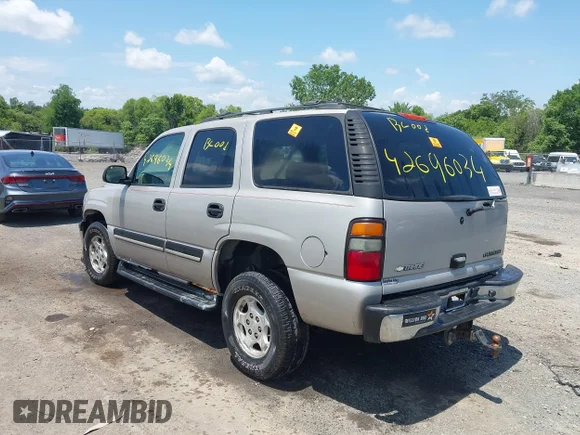 ✅ 2005 Chevrolet Tahoe LT • VIN: 1GNEK13T95J102868 • Lot: 42696034. Wystawiony na IAAI z przebiegiem 134 774 mil. Bezpłatny archiwum sprzedaży aukcyjnych z USA i szczegółowy raport historii pojazdu na DreamBid. Zdjęcie 3.
