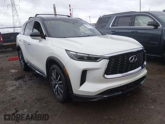 ✅ 2023 Infiniti QX60 Autograph • VIN: 5N1DL1HU4PC351374 • Лот: 44562854. Опубликован ранее на IAAI с пробегом 34 381 миль. Бесплатный доступ к архиву аукционных продаж из США и подробный отчёт об истории автомобиля на DreamBid. Изображение 1.