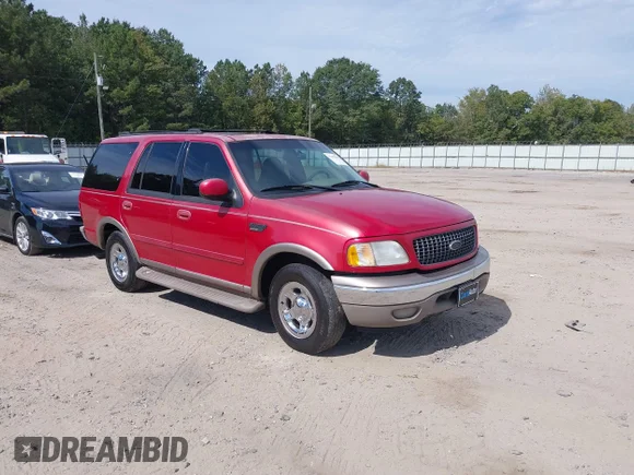 ✅ 2002 Ford Expedition Eddie Bauer • VIN: 1FMRU17L32LA51491 • Lot: 37659899. Wystawiony na IAAI z przebiegiem 255 539 mil. Bezpłatny archiwum sprzedaży aukcyjnych z USA i szczegółowy raport historii pojazdu na DreamBid. Zdjęcie 1.
